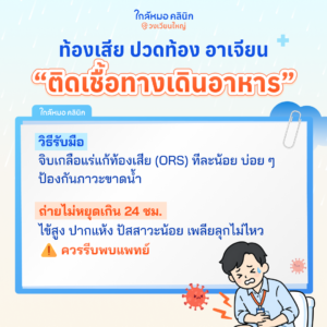 น้ำท่วม ท้องเสีย