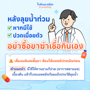 น้ำท่วม ดูแลตัวเอง